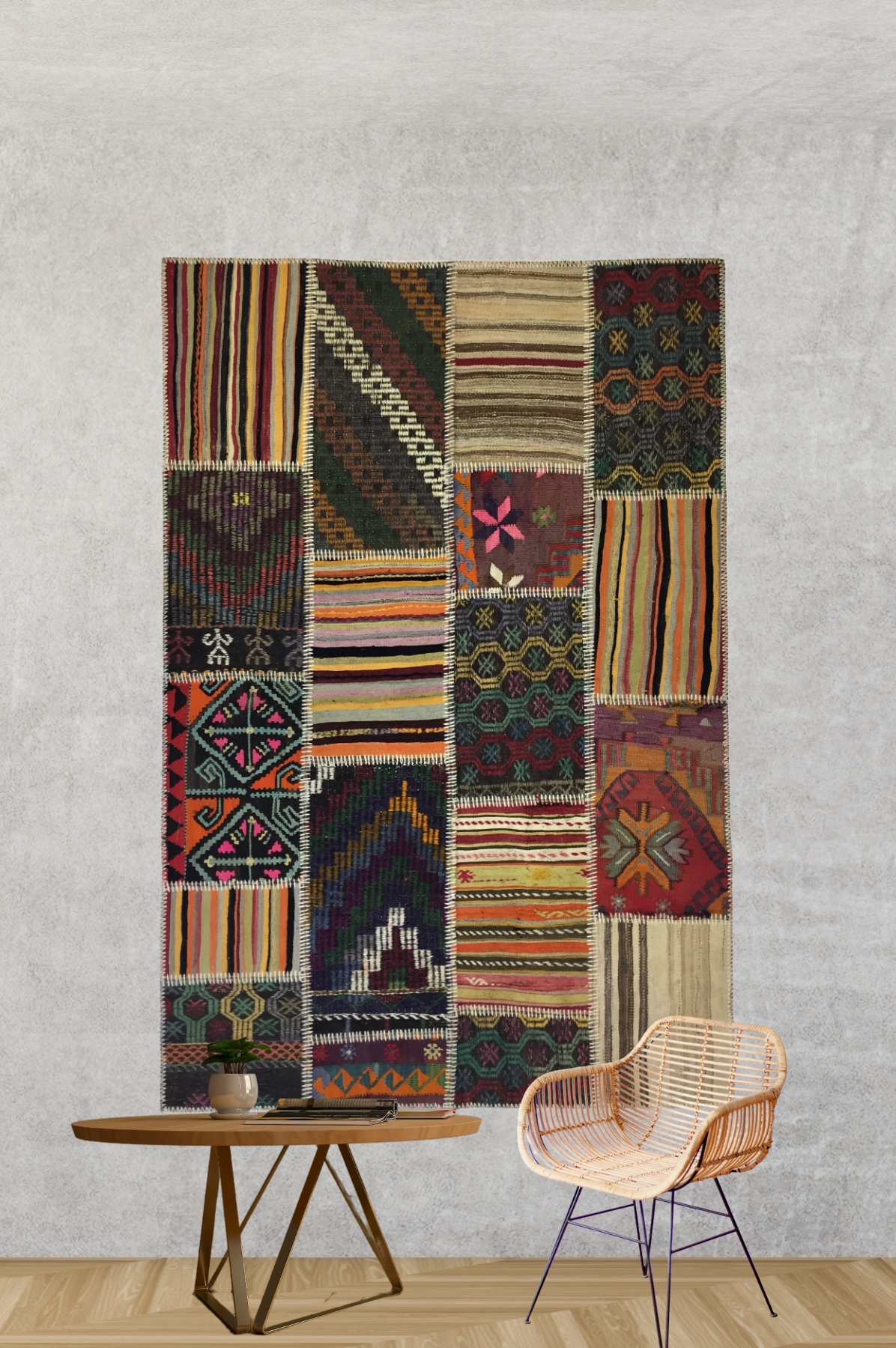 Patchwork Carpet 139 X 204 cm - Alfombras de Estambul -  Patchwork - Alfombras de Estambul