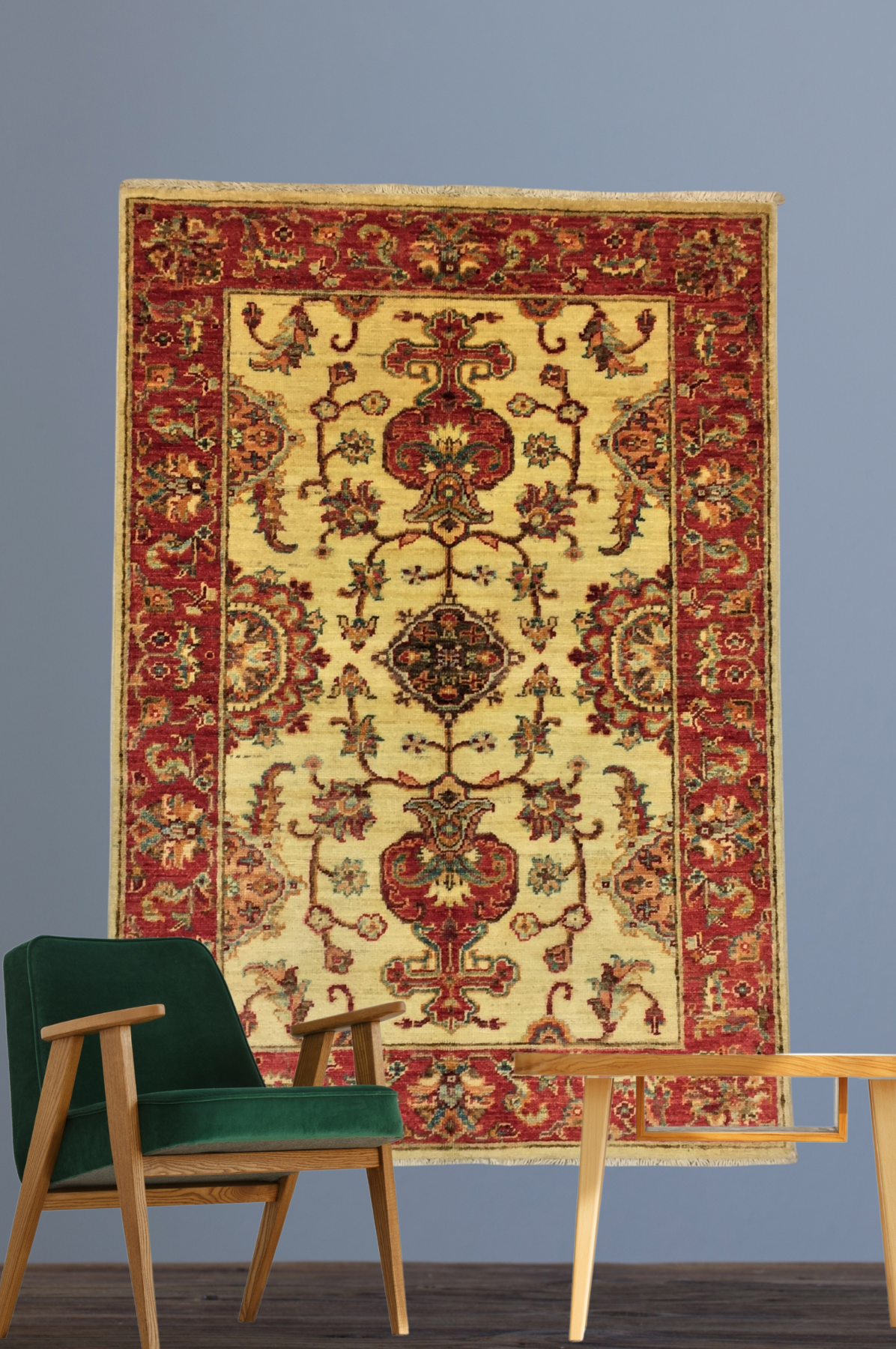 Uşak Bicolor Carpet 117 X 80 cm - Alfombras de Estambul -  Uşak - Alfombras de Estambul