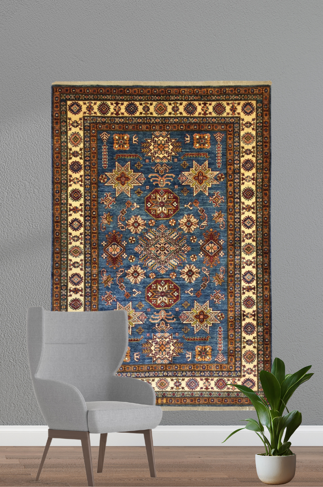 Şirvan Bicolor Carpet 211 X 154 cm - Alfombras de Estambul -  Şirvan - Alfombras de Estambul