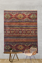 Şirvan Bicolor Carpet 196 X 152 cm - Alfombras de Estambul -  Şirvan - Alfombras de Estambul