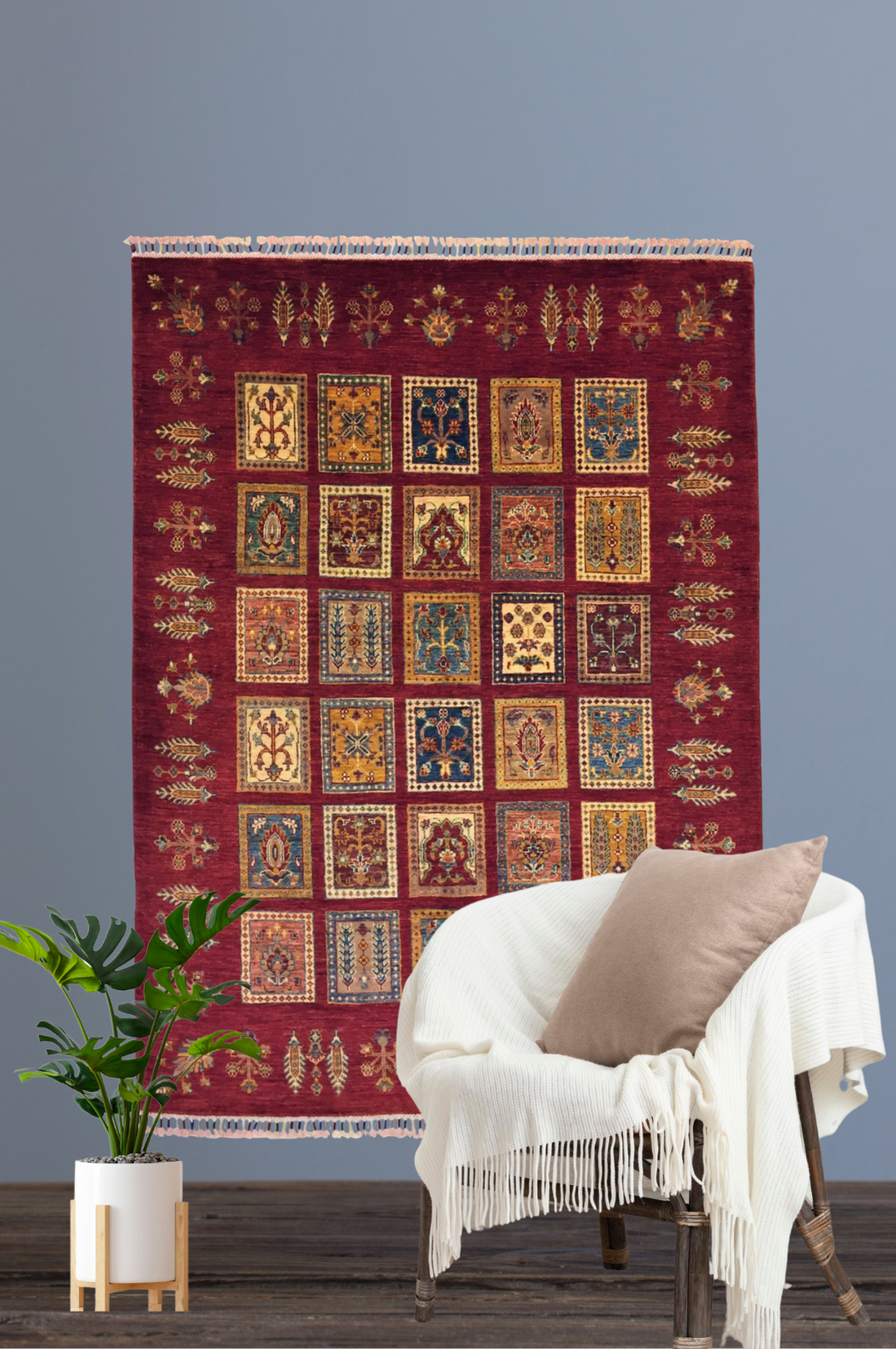 Şirvan Bicolor Carpet 206 X 155 cm - Alfombras de Estambul -  Şirvan - Alfombras de Estambul