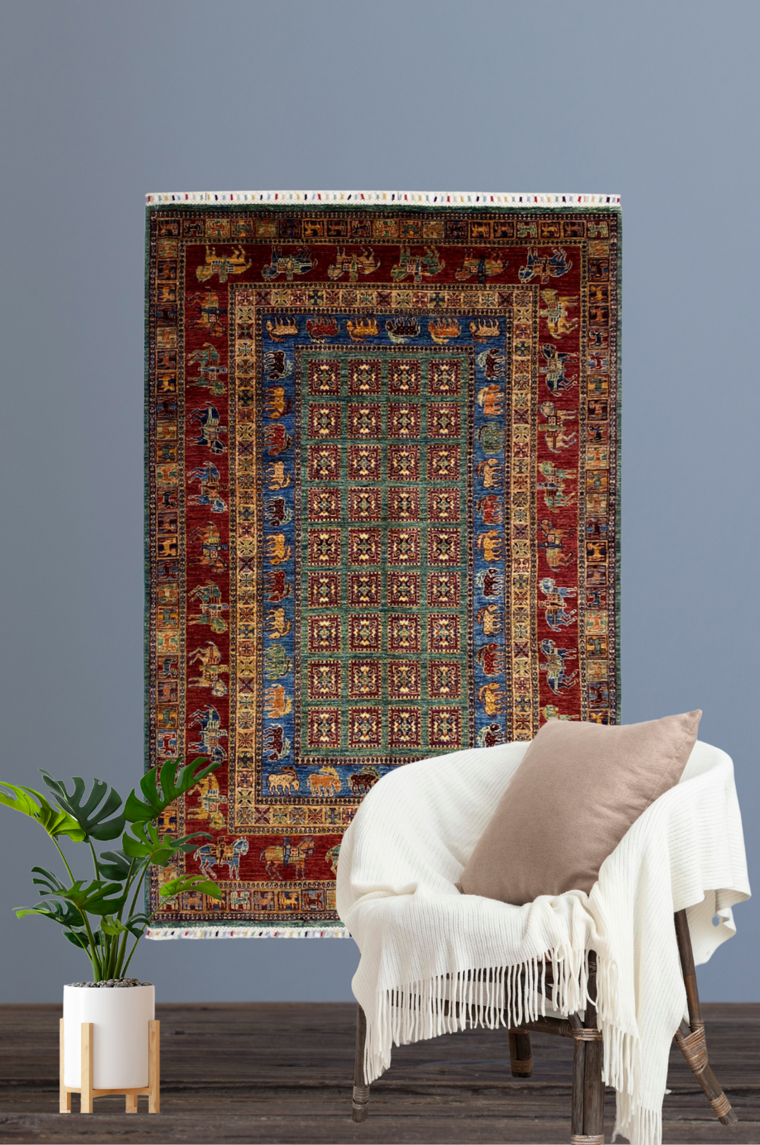 Alfombra Şirvan Bicolor 212 x 151 cm