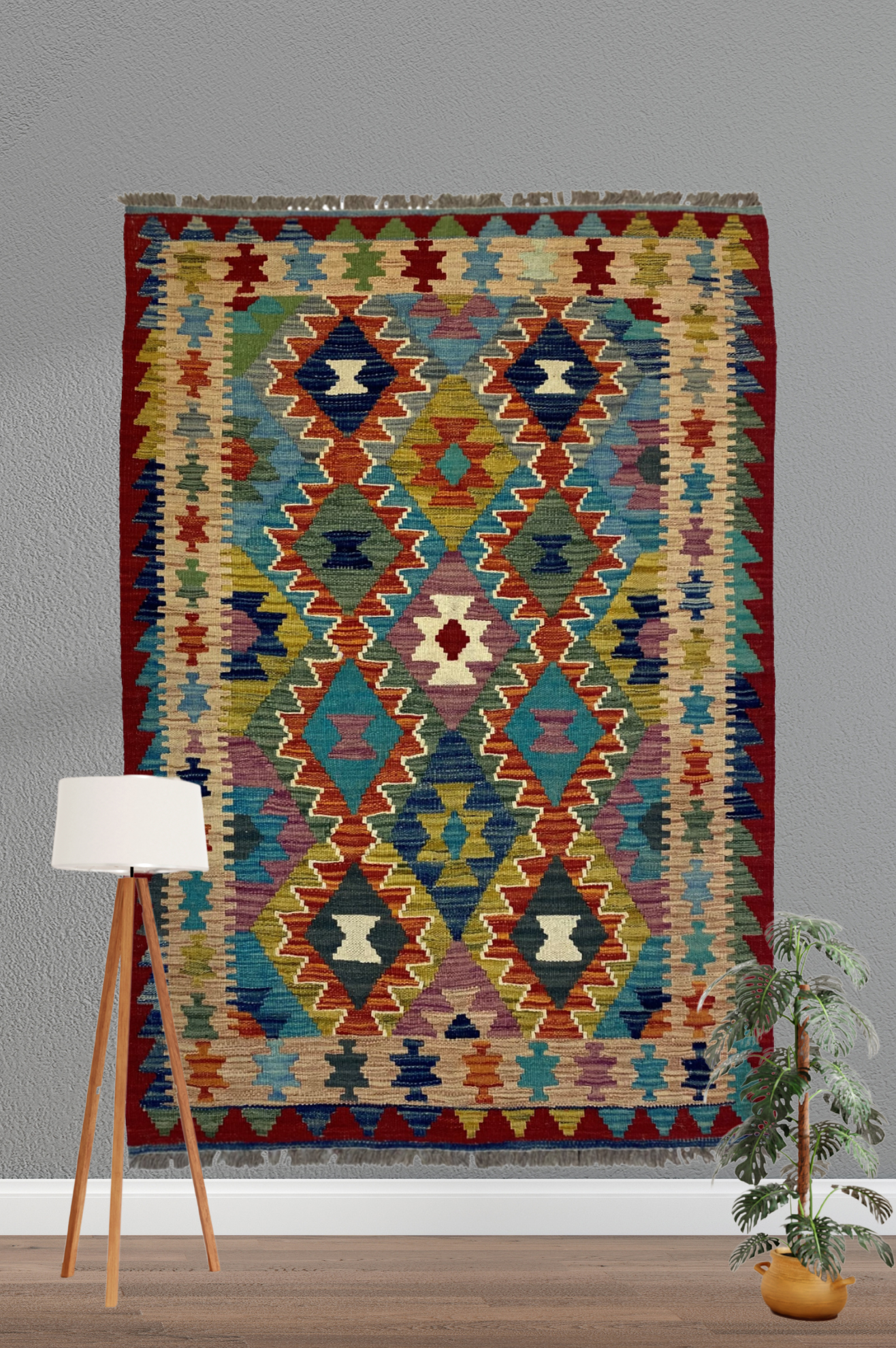 Handmade Turkish Kilim 161 X 100 cm - Alfombras de Estambul -  Kilim - Alfombras de Estambul