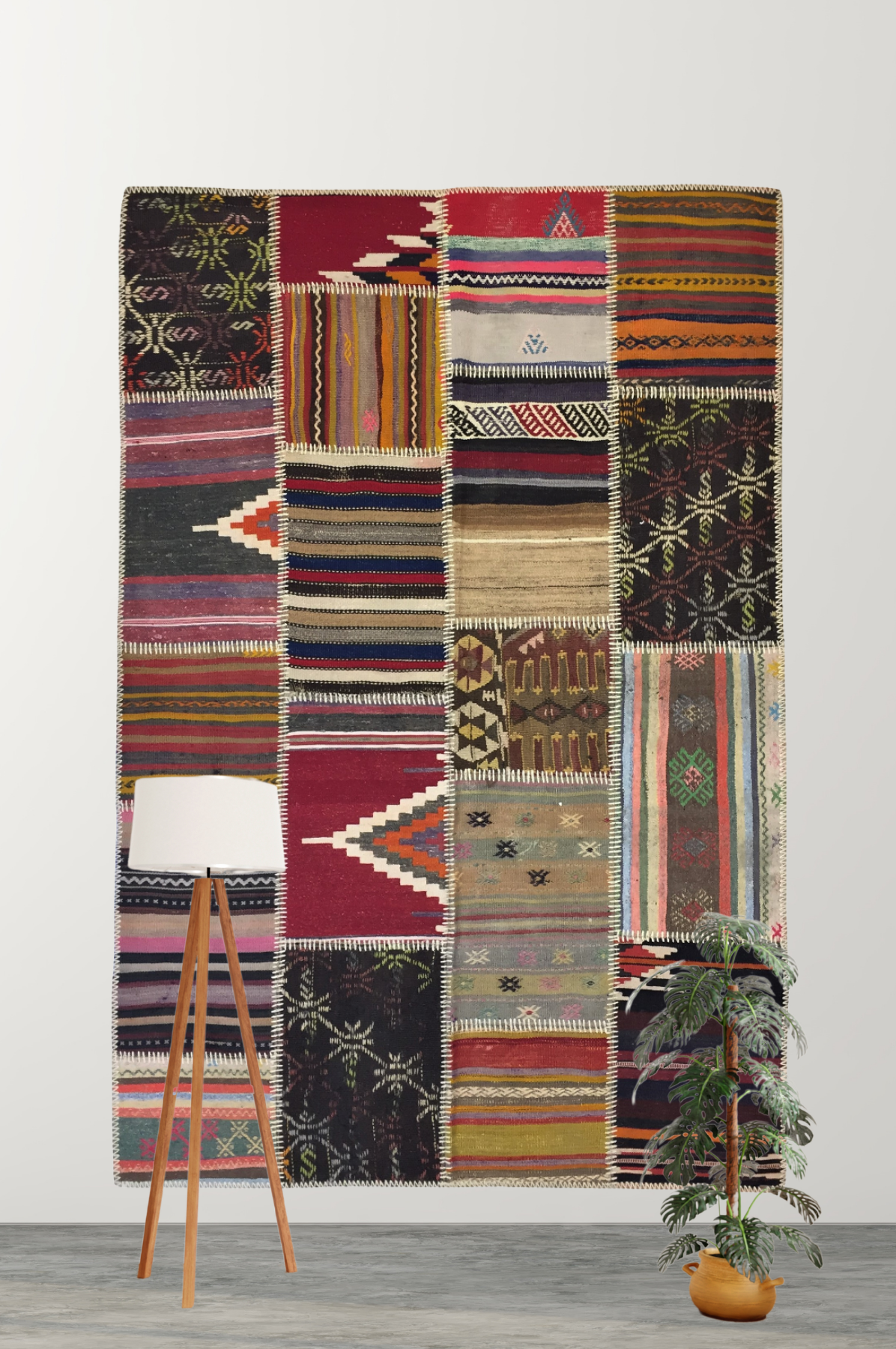 Patchwork Carpet 140 X 200 cm - Alfombras de Estambul -  Patchwork - Alfombras de Estambul