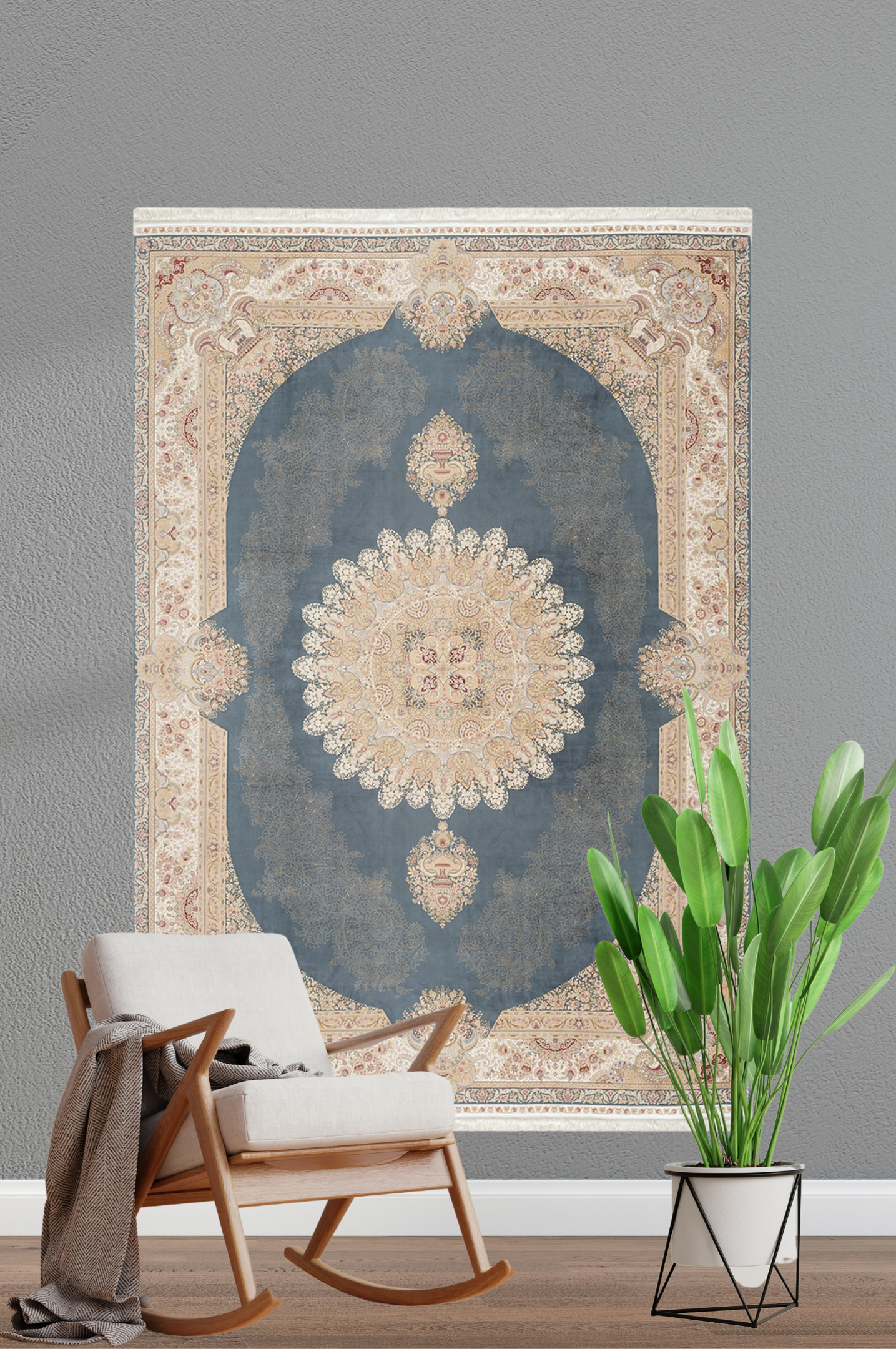 Alfombra de seda clásica 376A