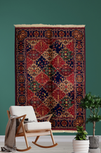 %100 Alfombra Bilicik hecha a mano 145 x 100 cm