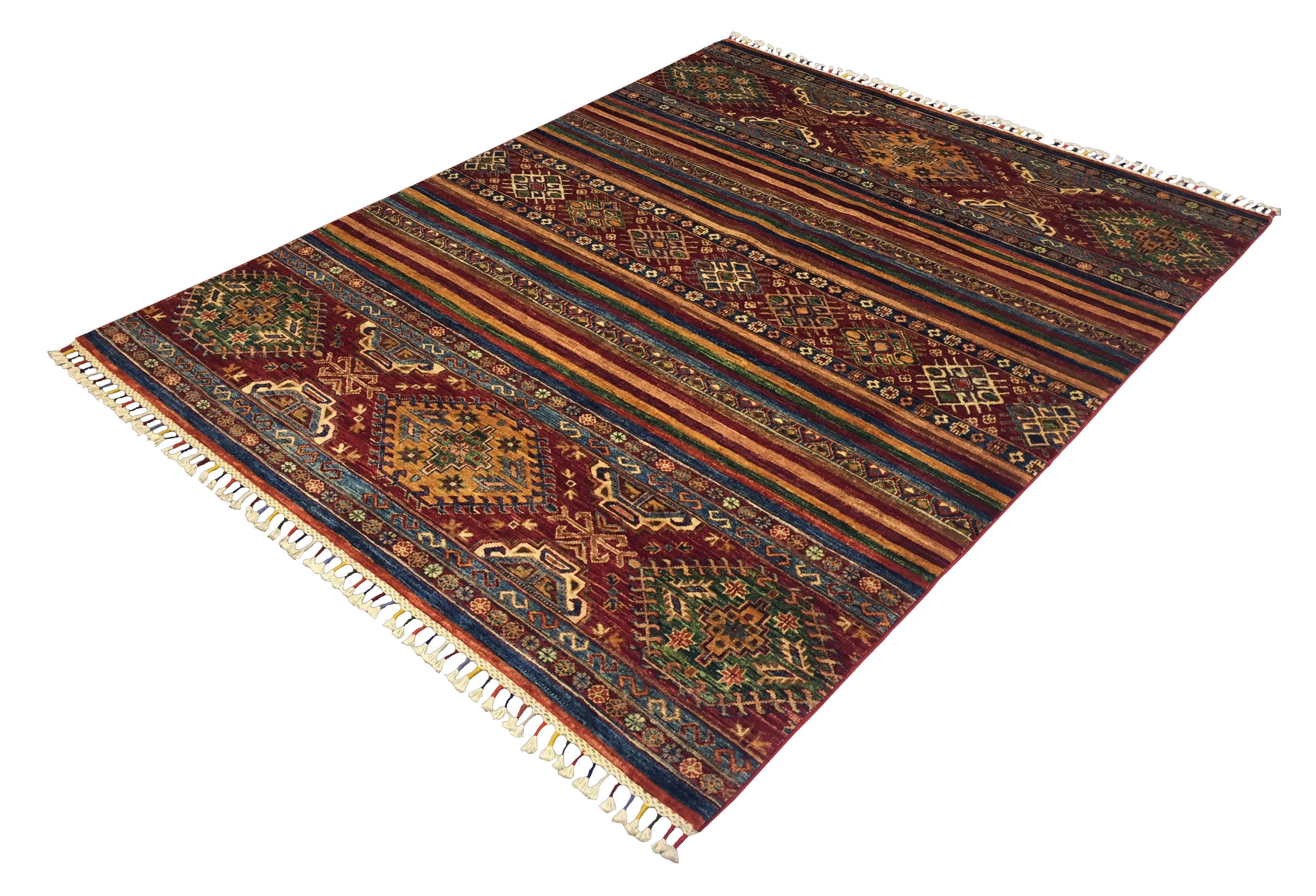 Şirvan Bicolor Carpet 196 X 152 cm - Alfombras de Estambul -  Turkish Carpets - Alfombras de Estambul