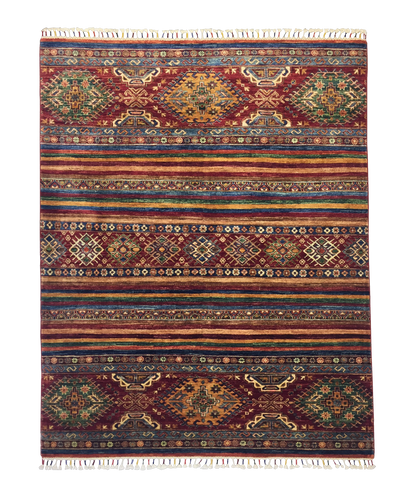 Şirvan Bicolor Carpet 196 X 152 cm - Alfombras de Estambul -  Turkish Carpets - Alfombras de Estambul