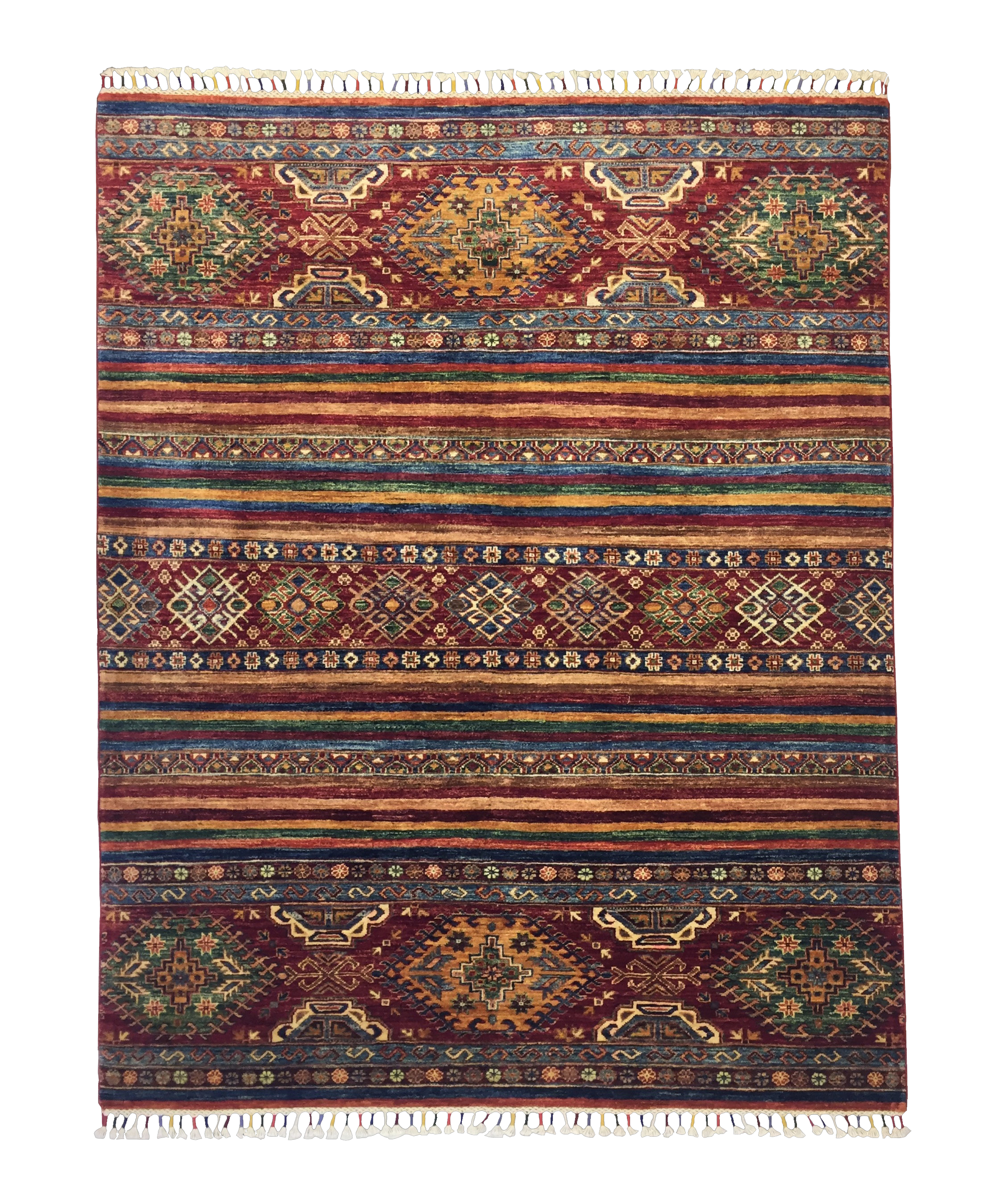 Şirvan Bicolor Carpet 196 X 152 cm - Alfombras de Estambul -  Turkish Carpets - Alfombras de Estambul