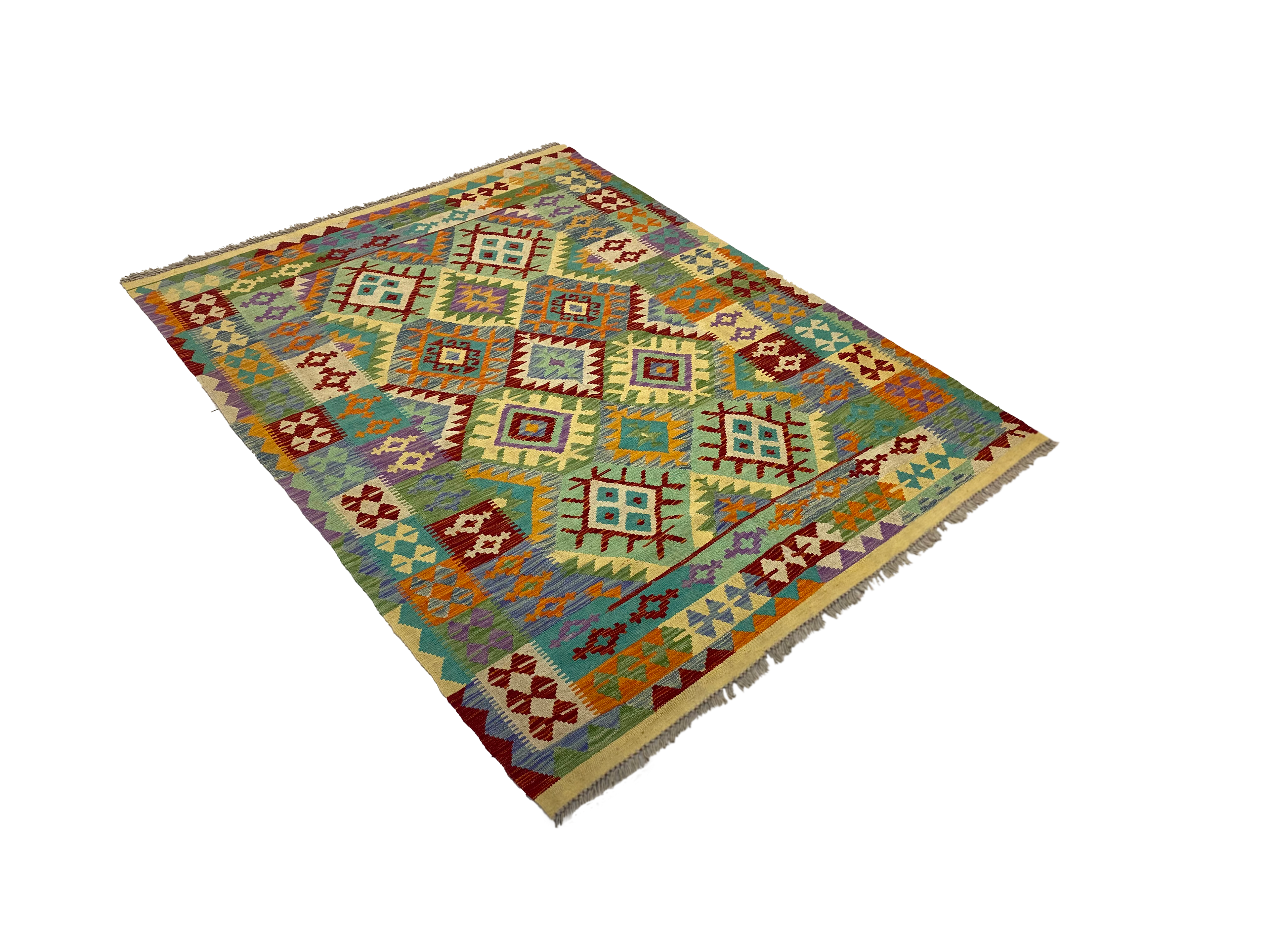 Handmade Turkish Kilim 198 X 156 cm - Alfombras de Estambul -  Kilim - Alfombras de Estambul