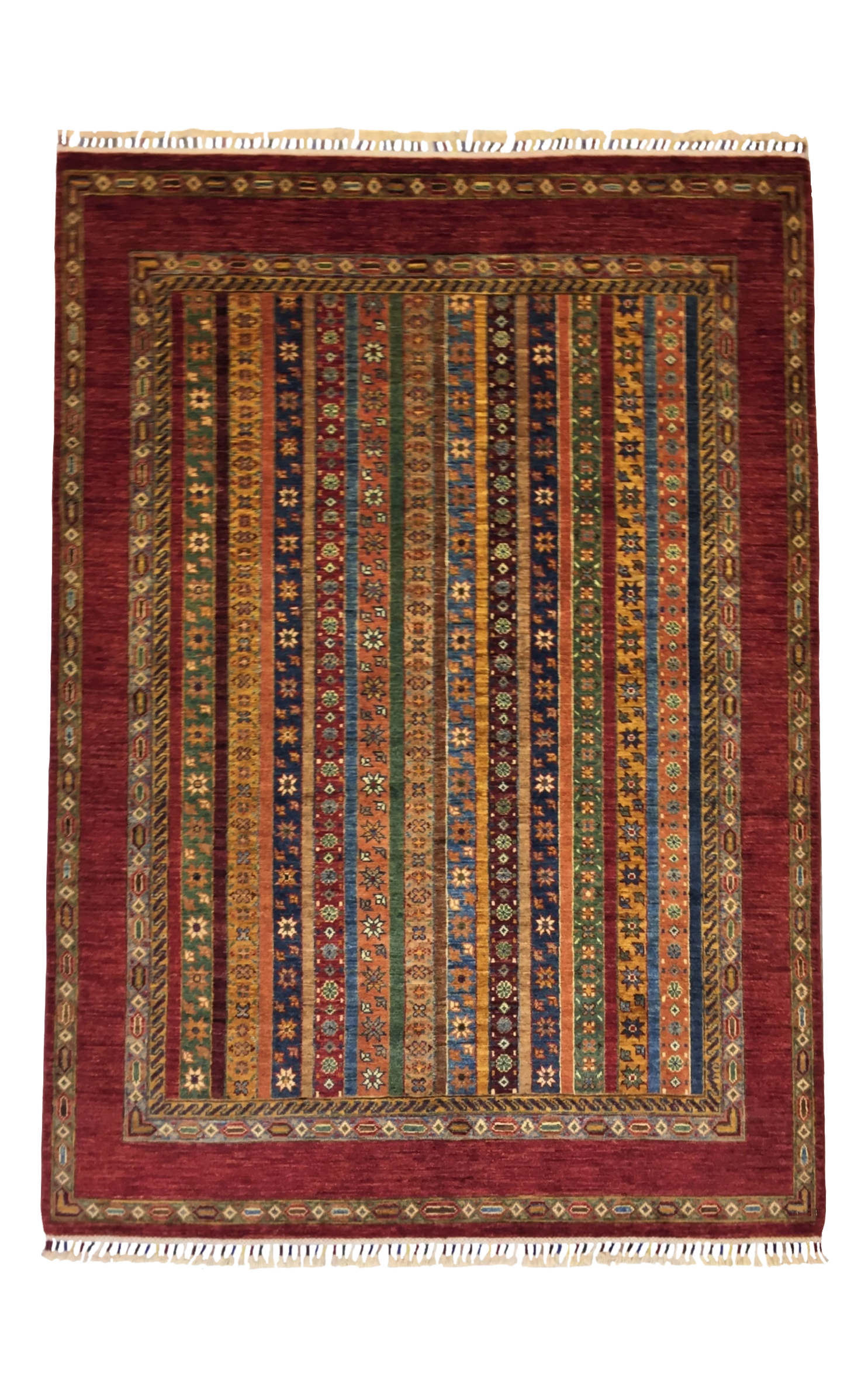 Şirvan Bicolor Carpet 209 X 155 cm - Alfombras de Estambul -  Şirvan - Alfombras de Estambul
