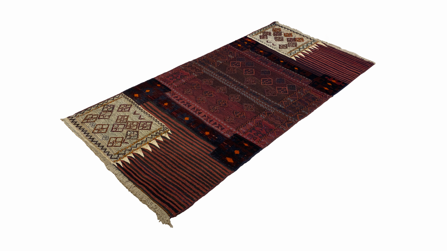 %100 Handmade Carpet Bakhtiari 106 X 215 cm