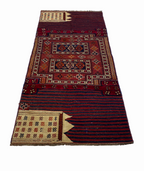 %100 Alfombra Hecha A Mano Bakhtiari 95 X 222 cm