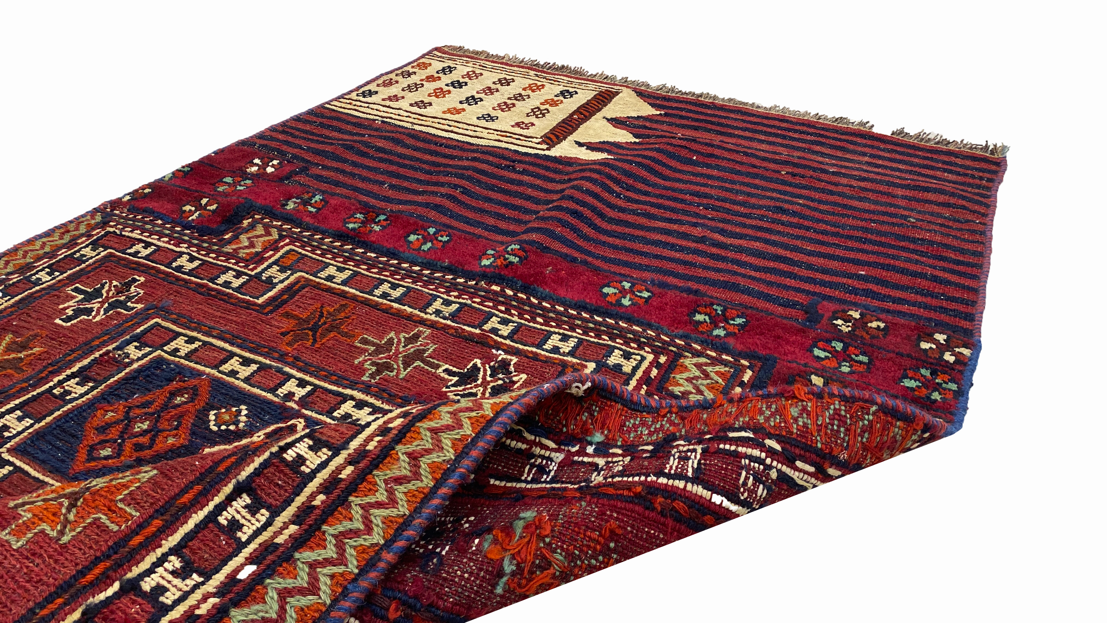 %100 Alfombra Hecha A Mano Bakhtiari 95 X 222 cm