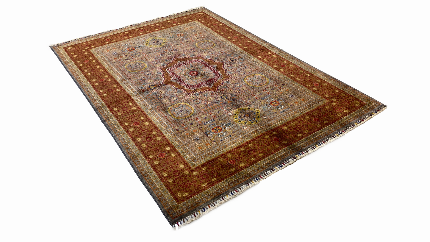 %100 Handmade Mamluk Carpet 233 x 171 cm